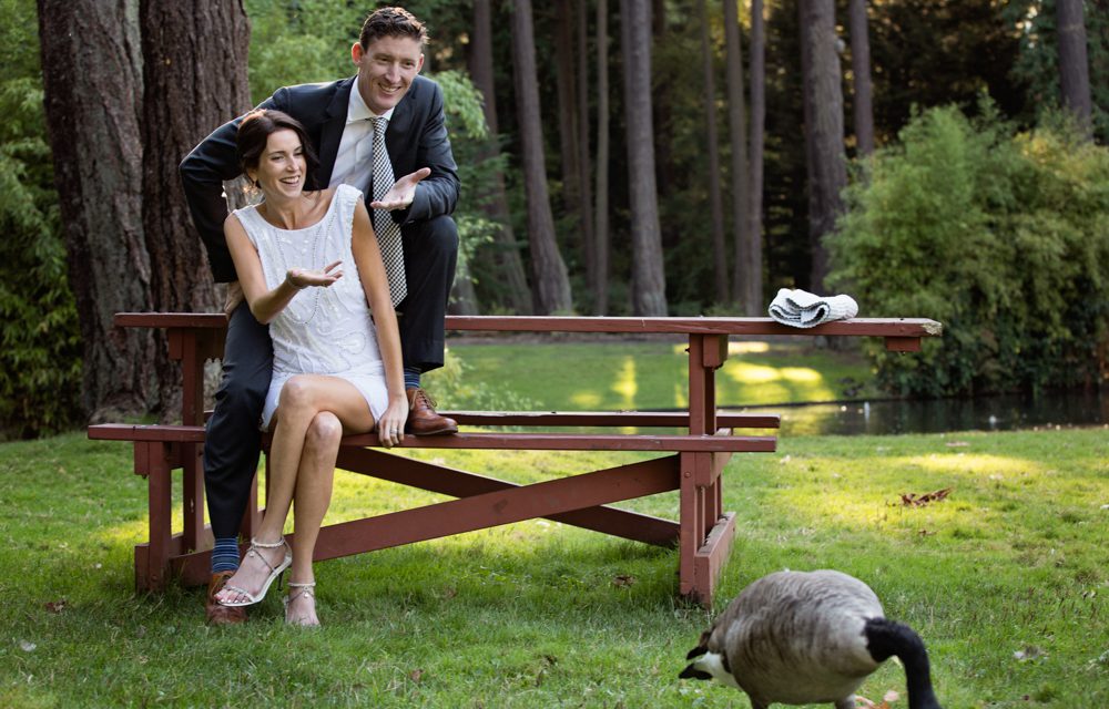 Sweet Newlywed Moments Captured in Beacon Hill Park