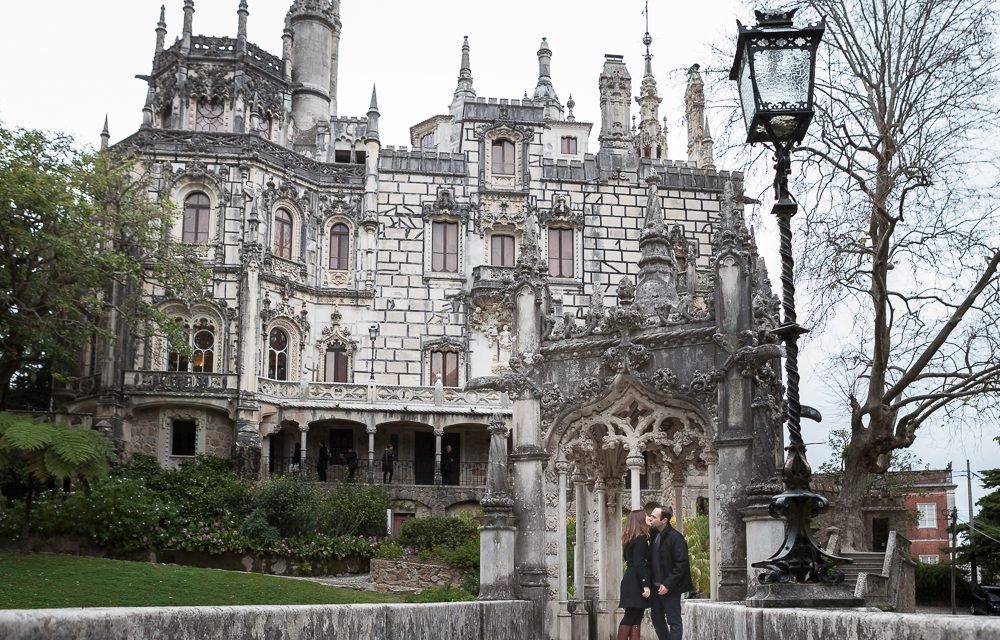 Surprise Proposal Outside Fairytale Castle in Europe