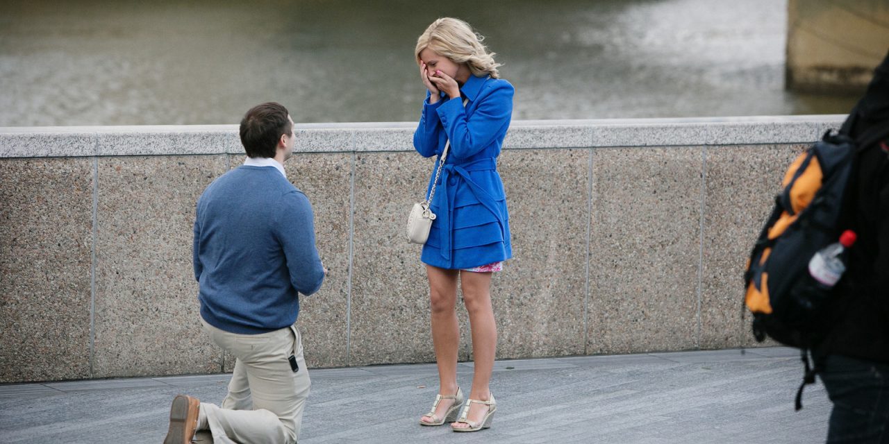 Surprise Proposal at Tower Bridge in London