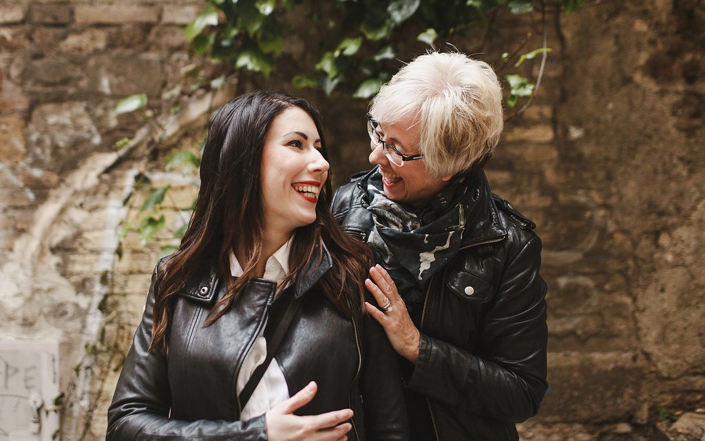 Sharing Family Memories on a Special Birthday in Rome