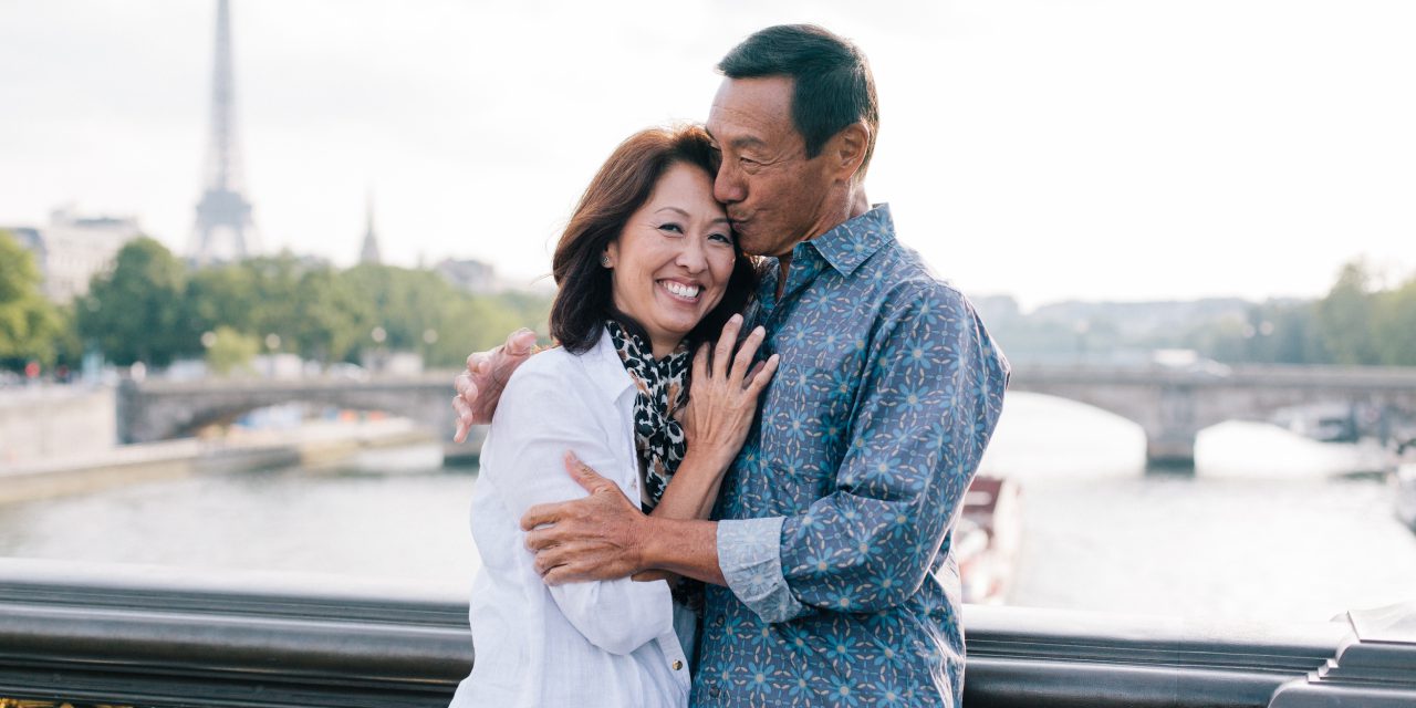 Sunset along the Seine