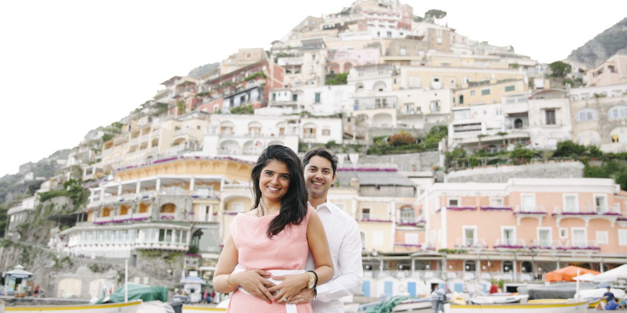 A Beachy Anniversary Celebration in Positano