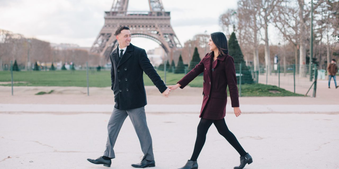 Romantic Parisian Engagement Shoot at the Eiffel Tower