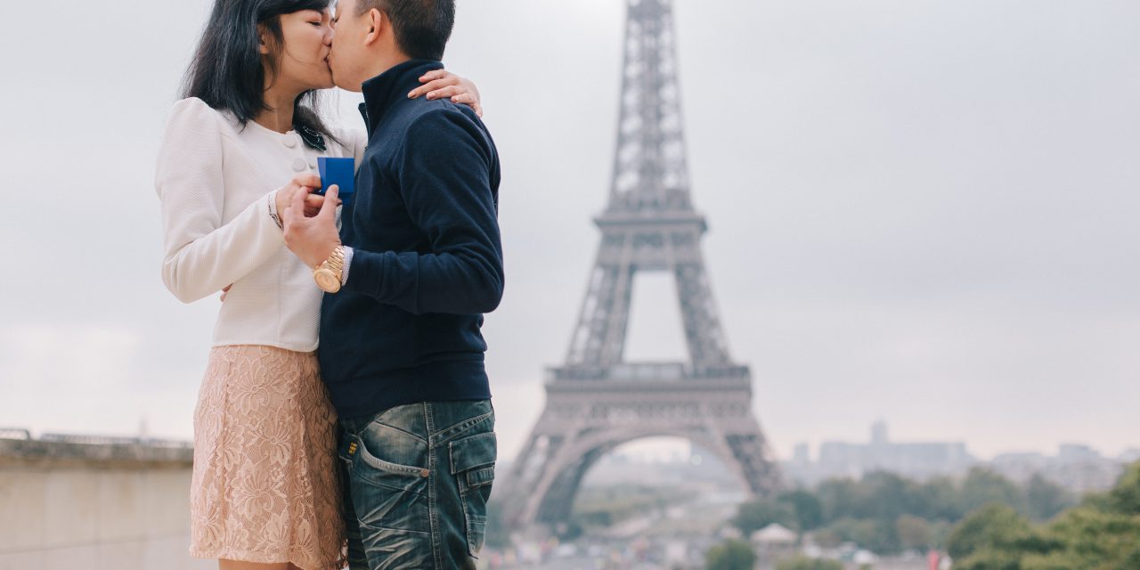 Surprise Parisian Proposal on the Trocadero