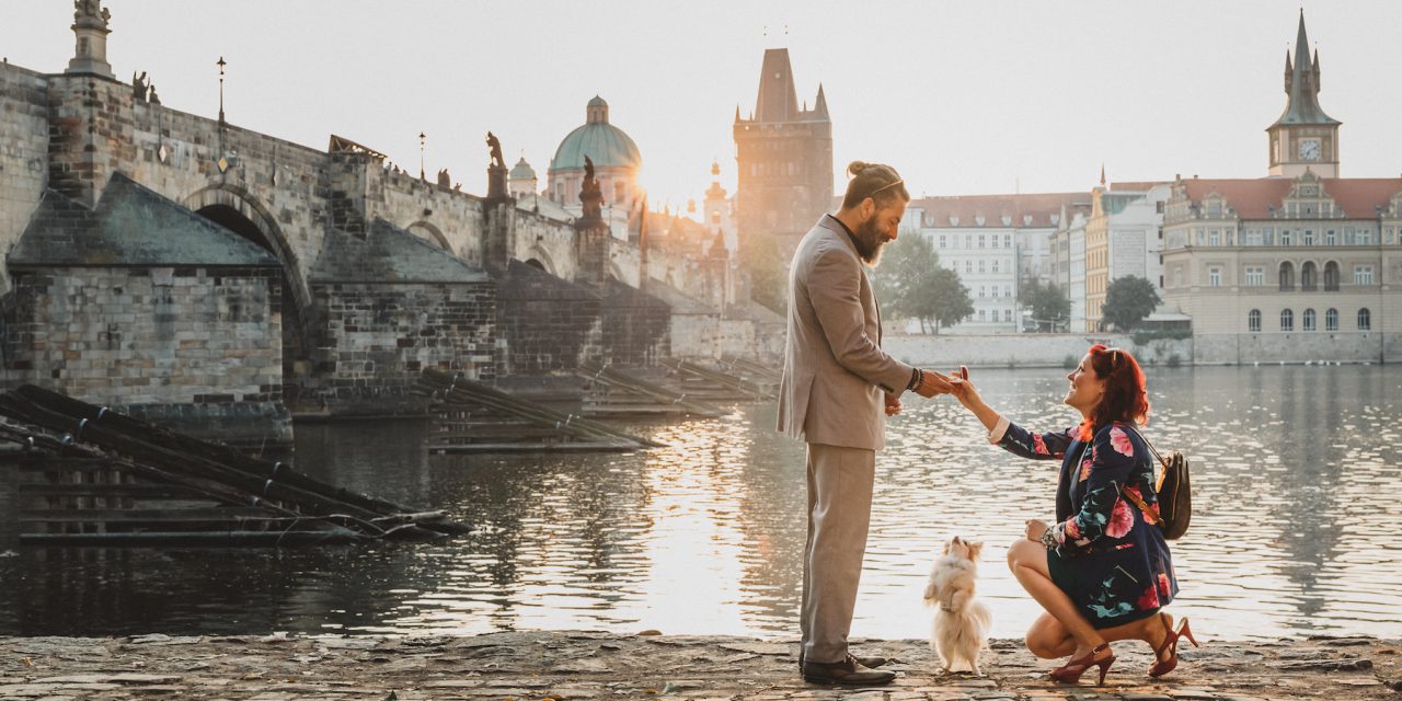 An Epic Proposal in Prague Two Years in the Making – He Said Yes!