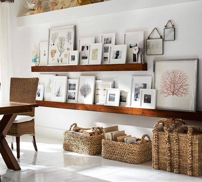 Gallery photos in a living room