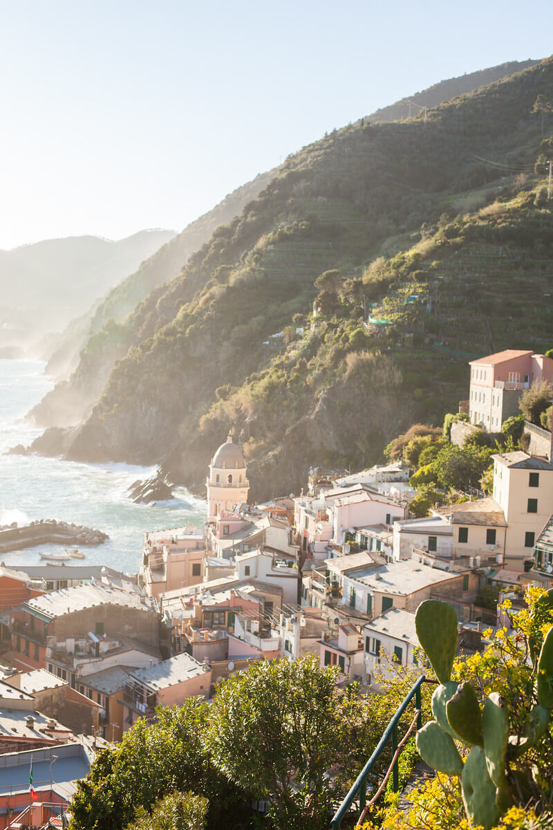 Cinque Terre coastline in Italy