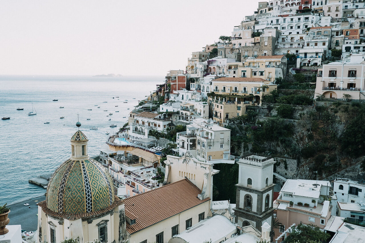 Amalfi Coast Village & Shoreline in Italy