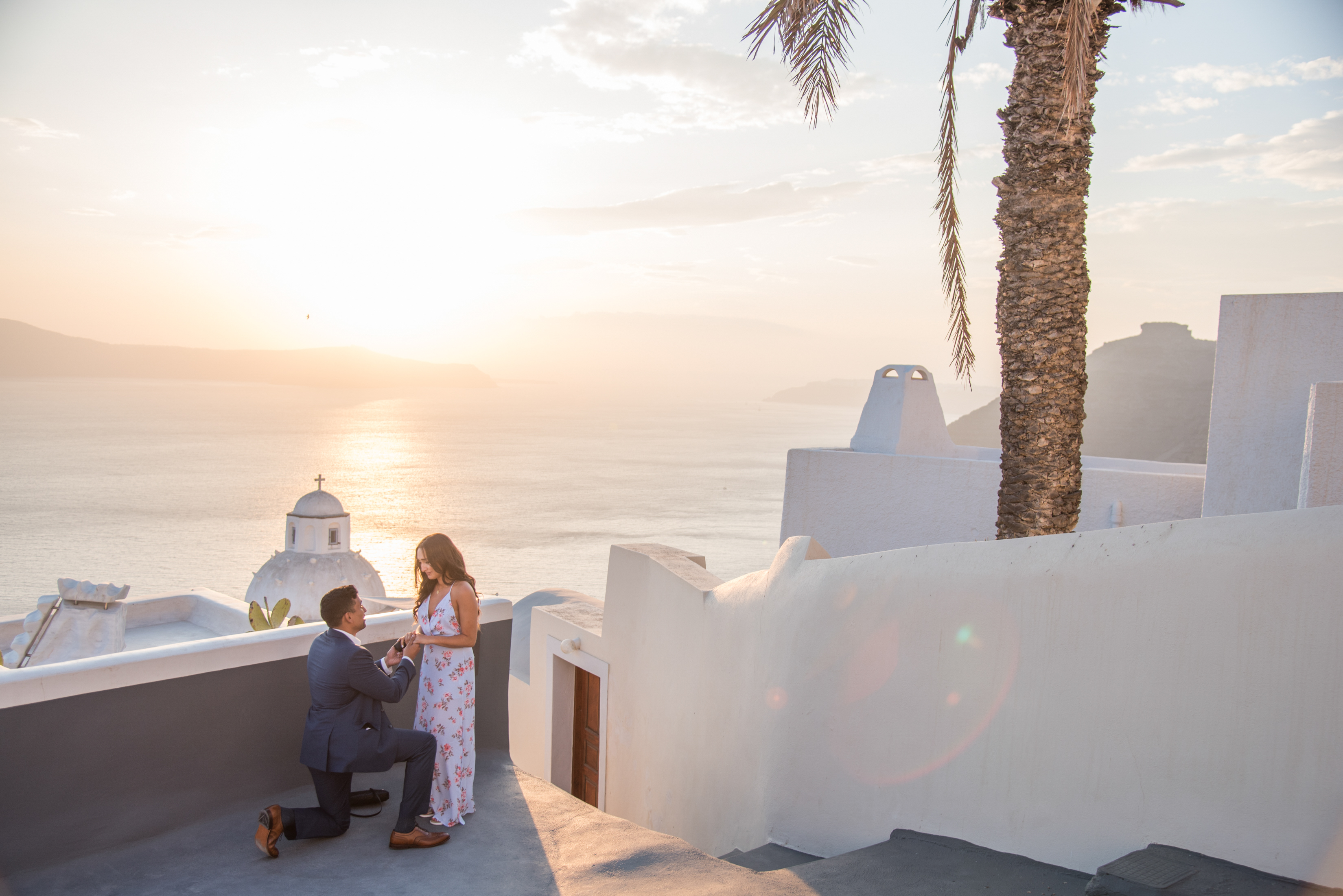 Proposal in Santorini