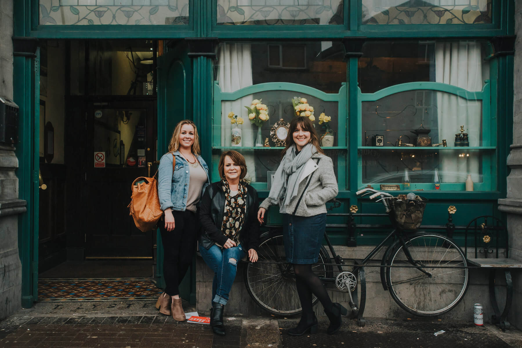Mother daughters in Dublin, Ireland