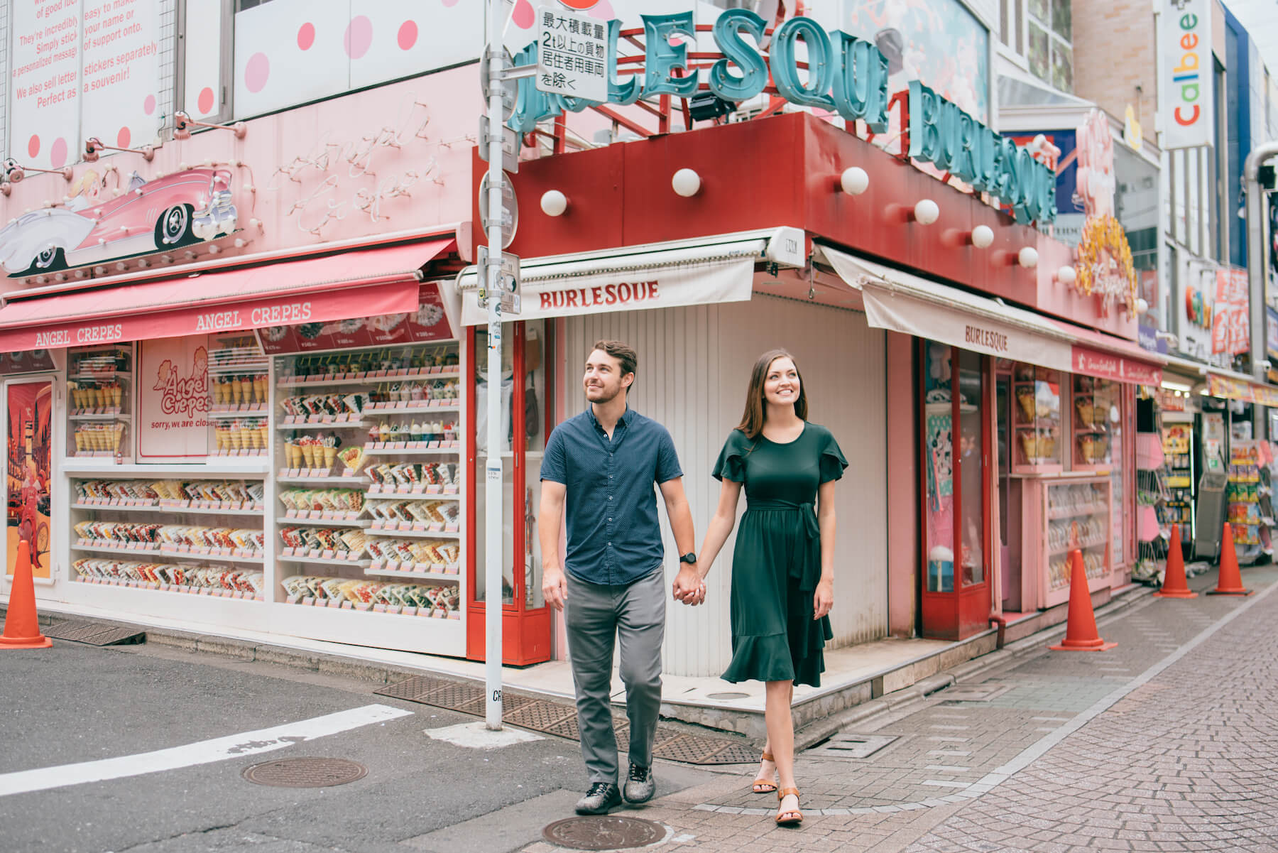 Couple trip in Harajuku Tokyo, Japan