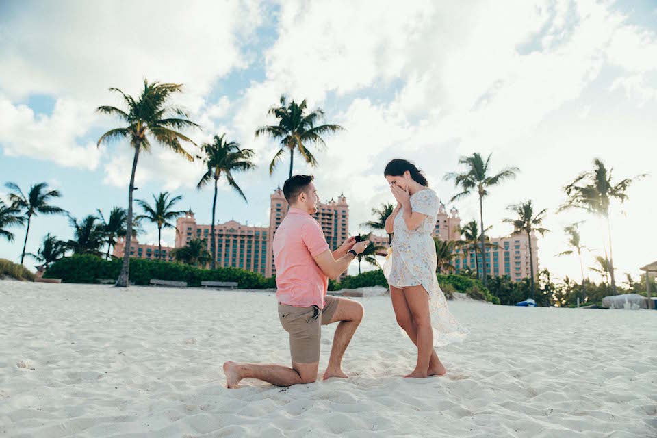 The Bahamas Beach Proposal of Her Dreams