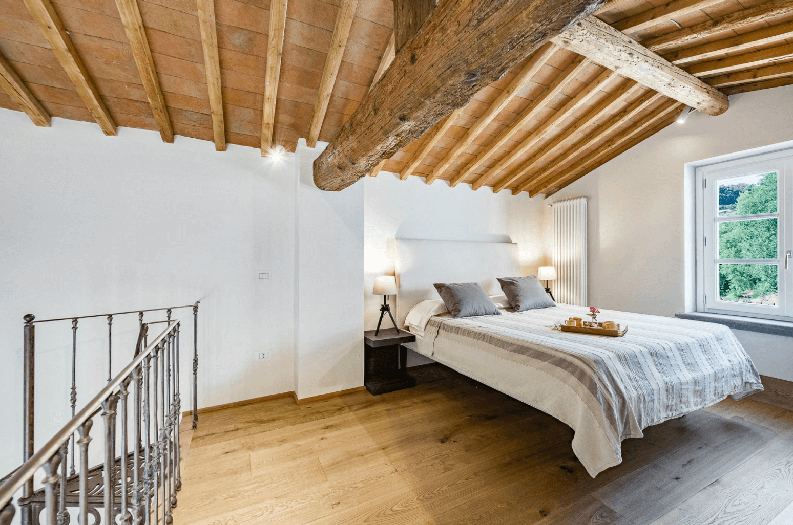 an image of the inside of an airbnb in Florence, Italy