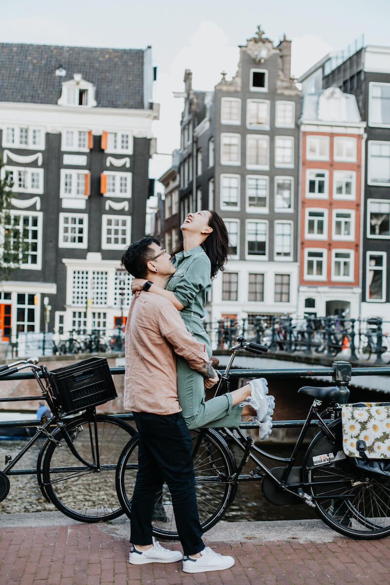 Couple proposal in Amsterdam, Netherlands