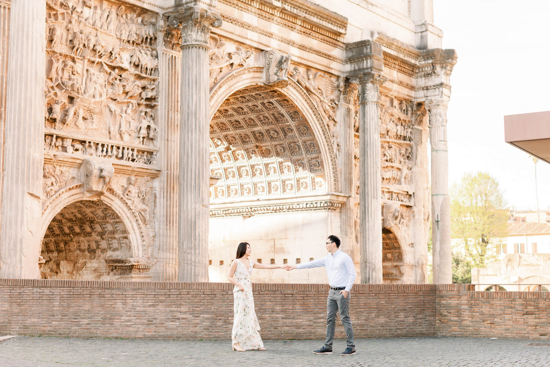 couples trip in Rome, Italy
