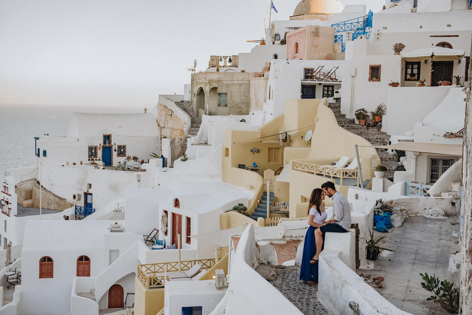 couples trip in Santorini, Greece