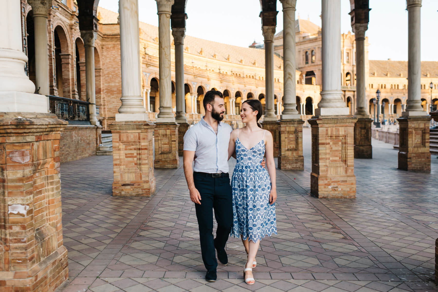 Couples trip in Seville, Spain