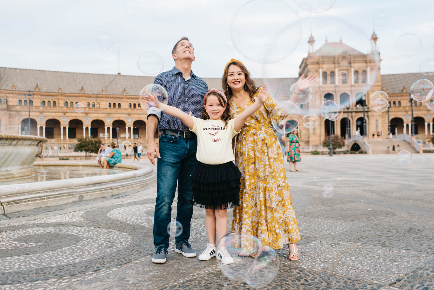 Family trip in Seville, Spain