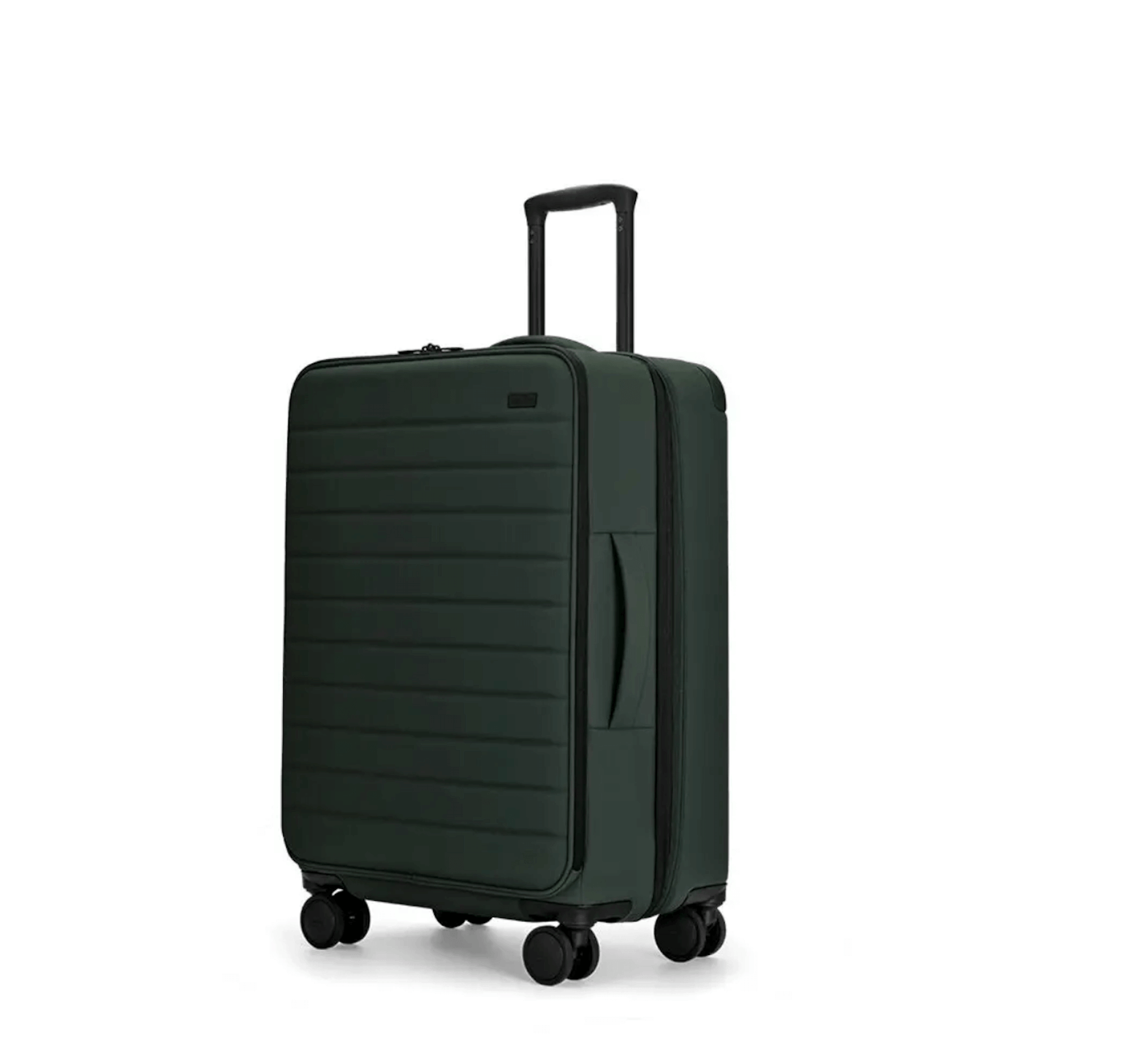 Image of expandable medium green luggage from Away