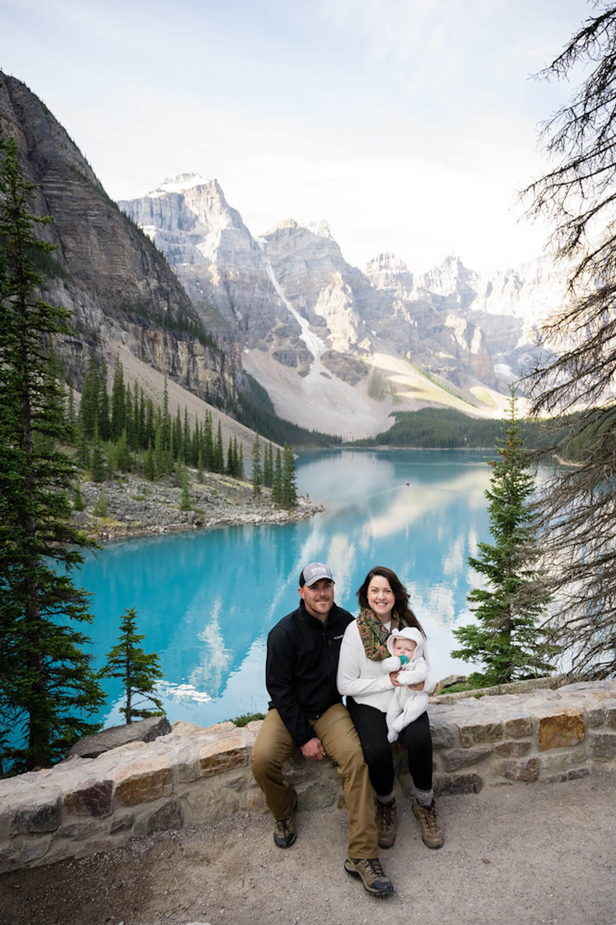 Family with Baby in Banff Canada