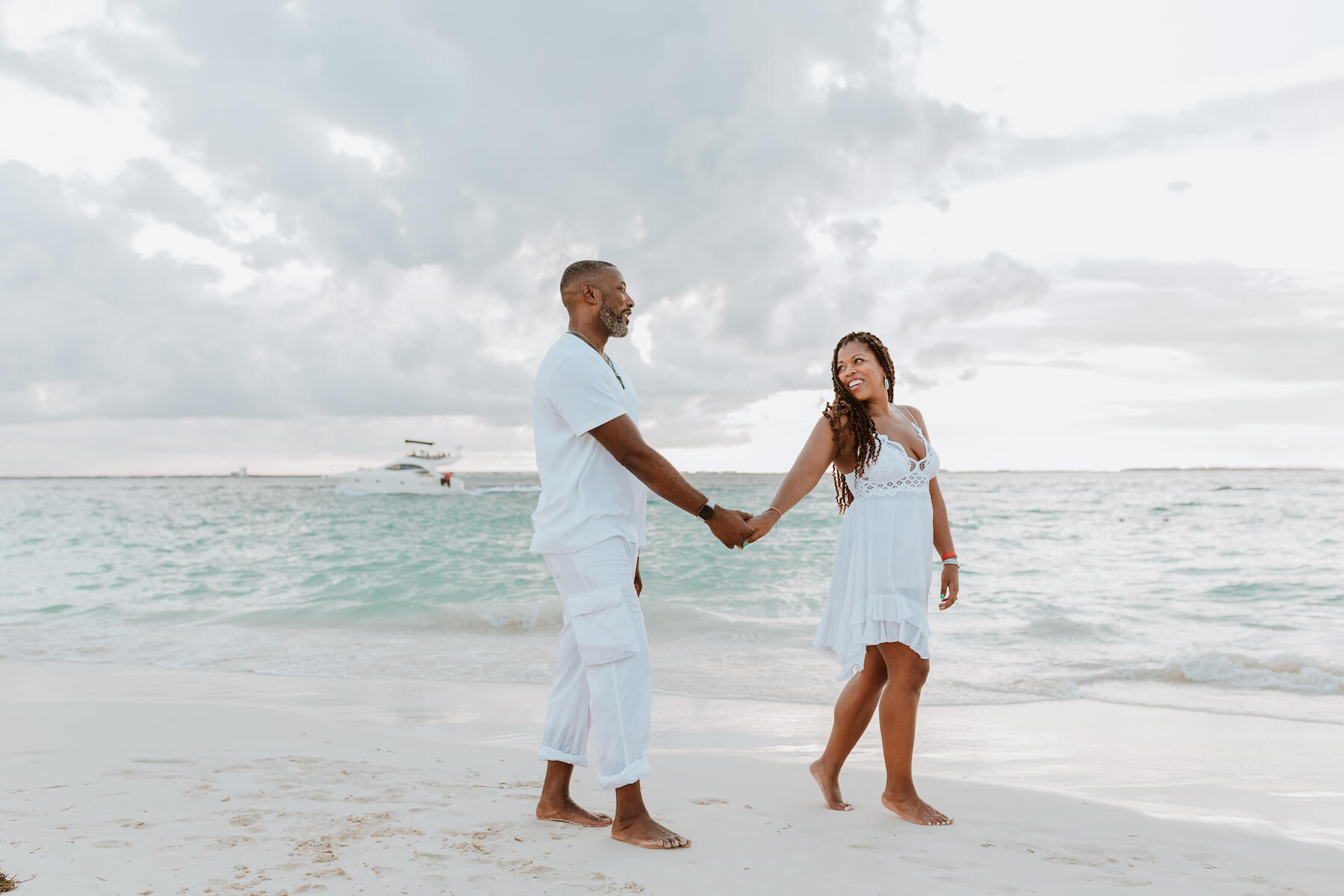 Couple in Cancun Mexico