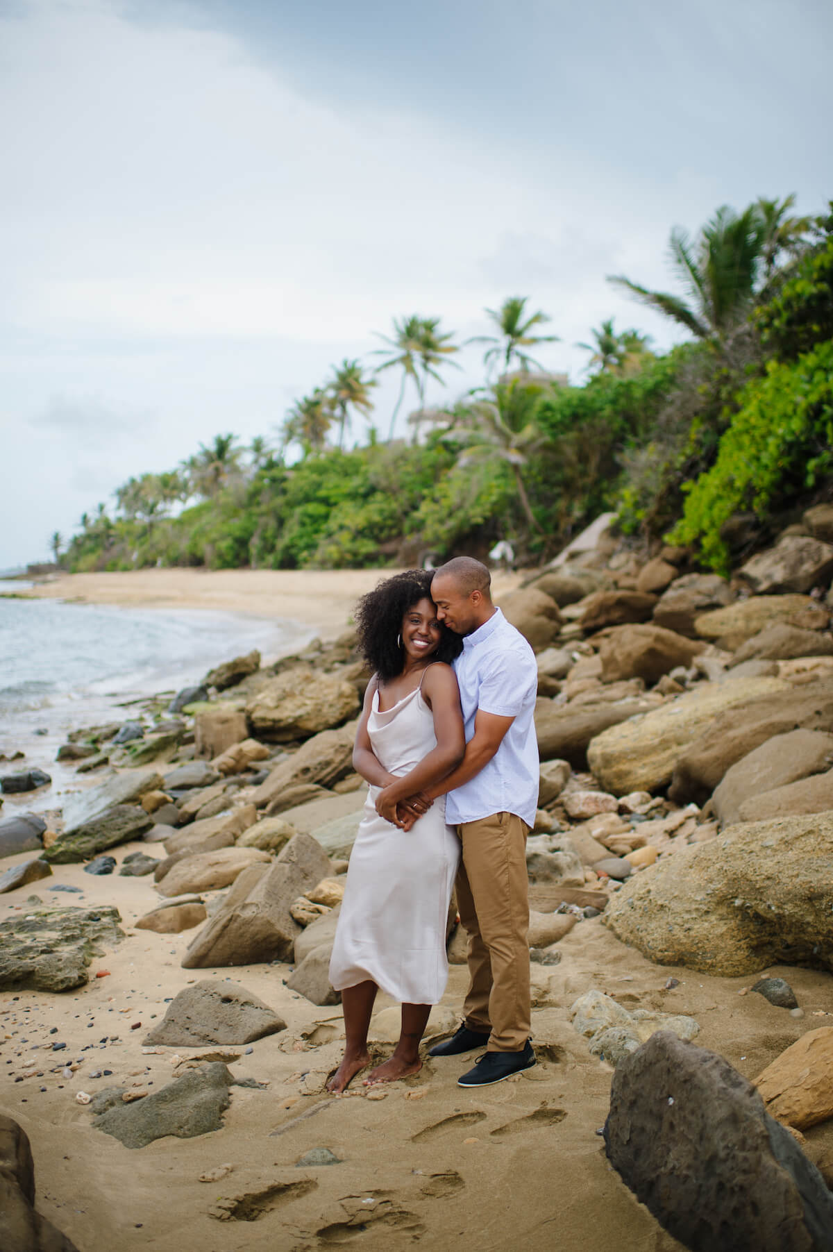 Couple on the beach in San Juan Puerto Rico