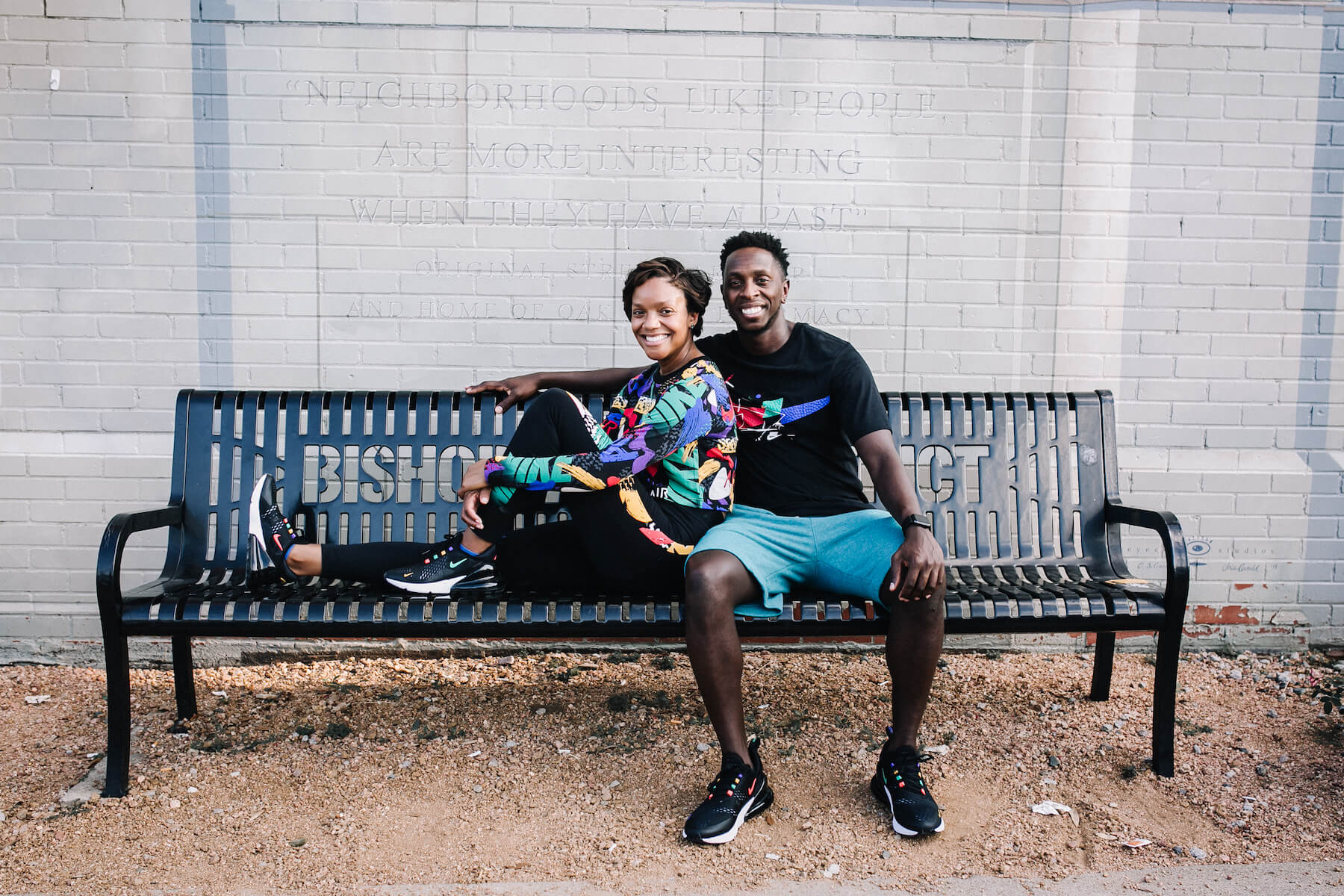 Couple in Nike shoes on a Flytographer photo shoot in Dallas