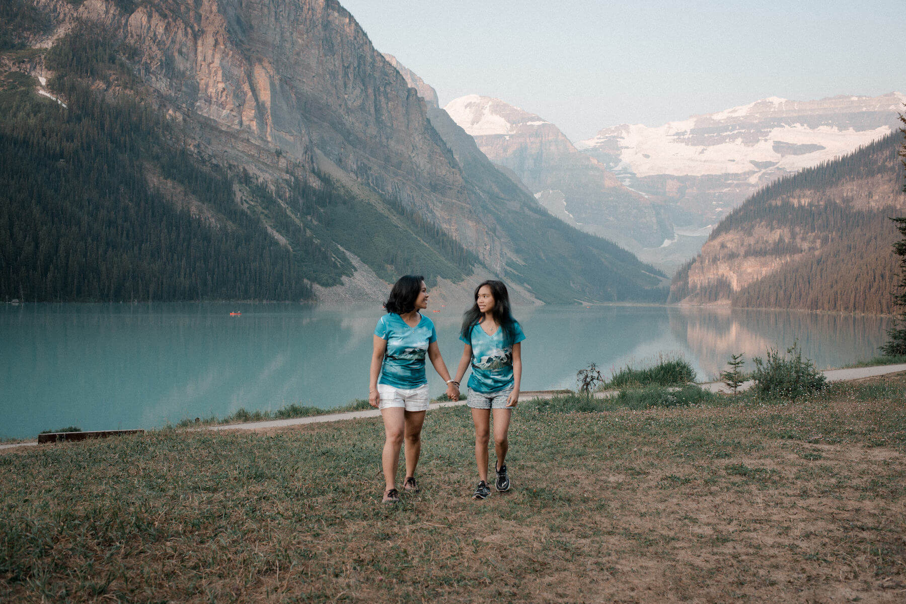 Family in Banff Canada