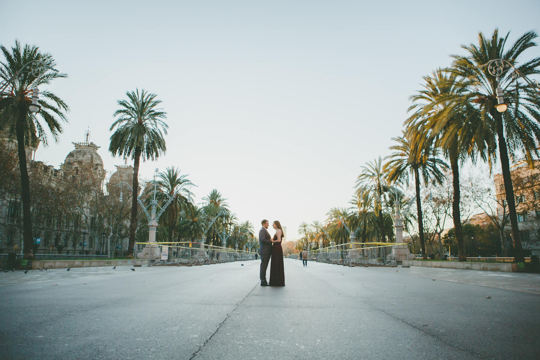 Couple in Barcelona Spain