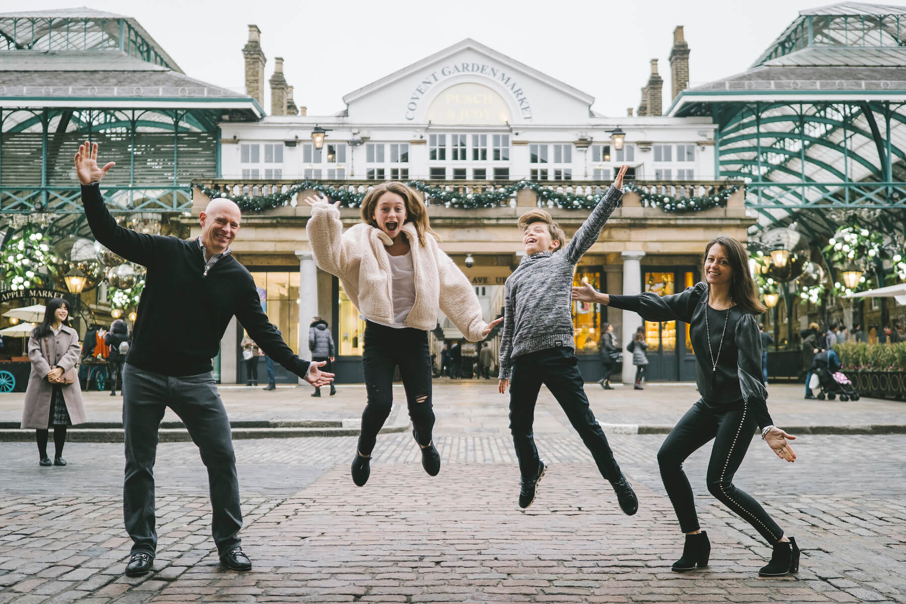 Family in London England