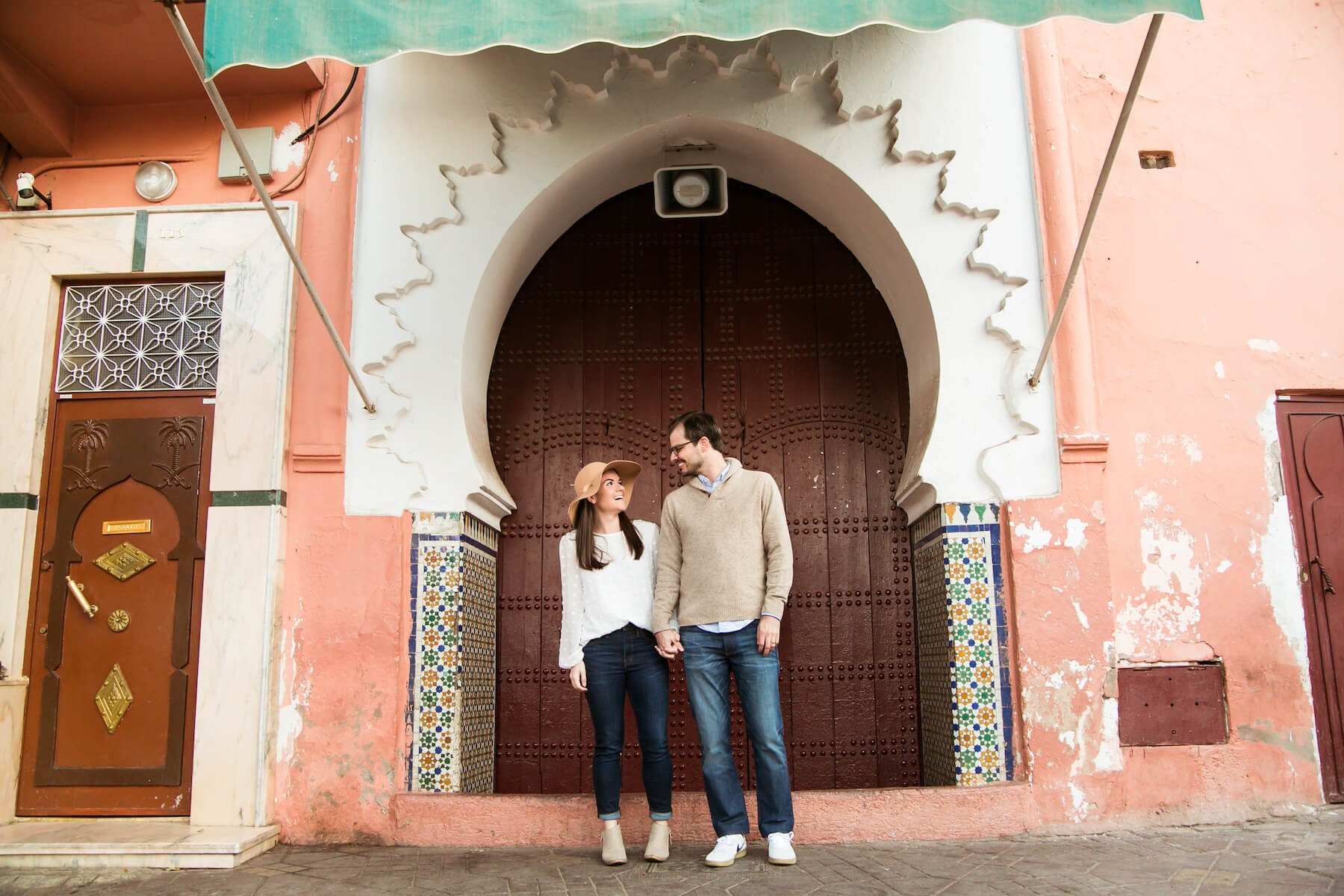 Couple in Marrakesh Morocco