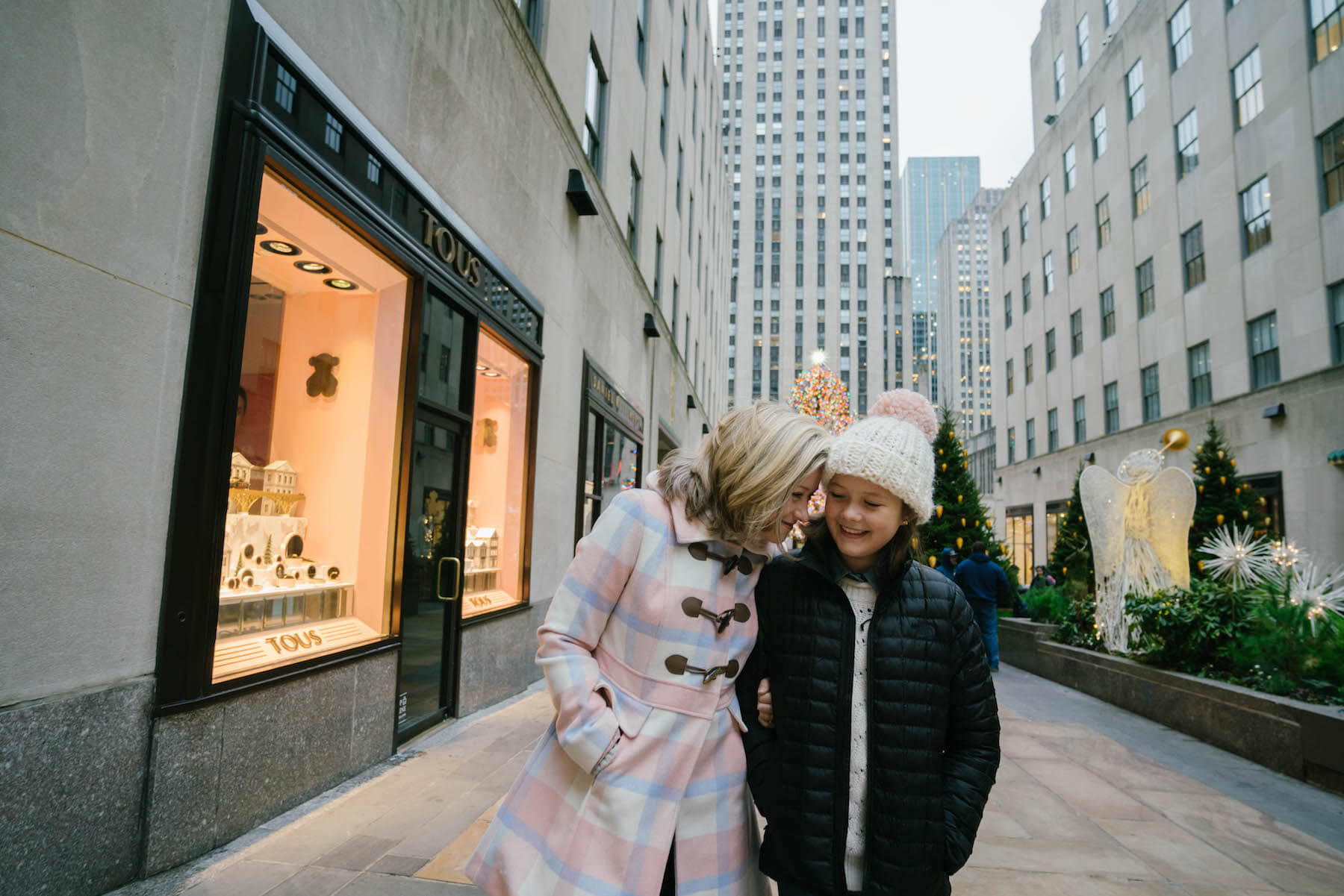 Mother and Daughter in New York City United States USA