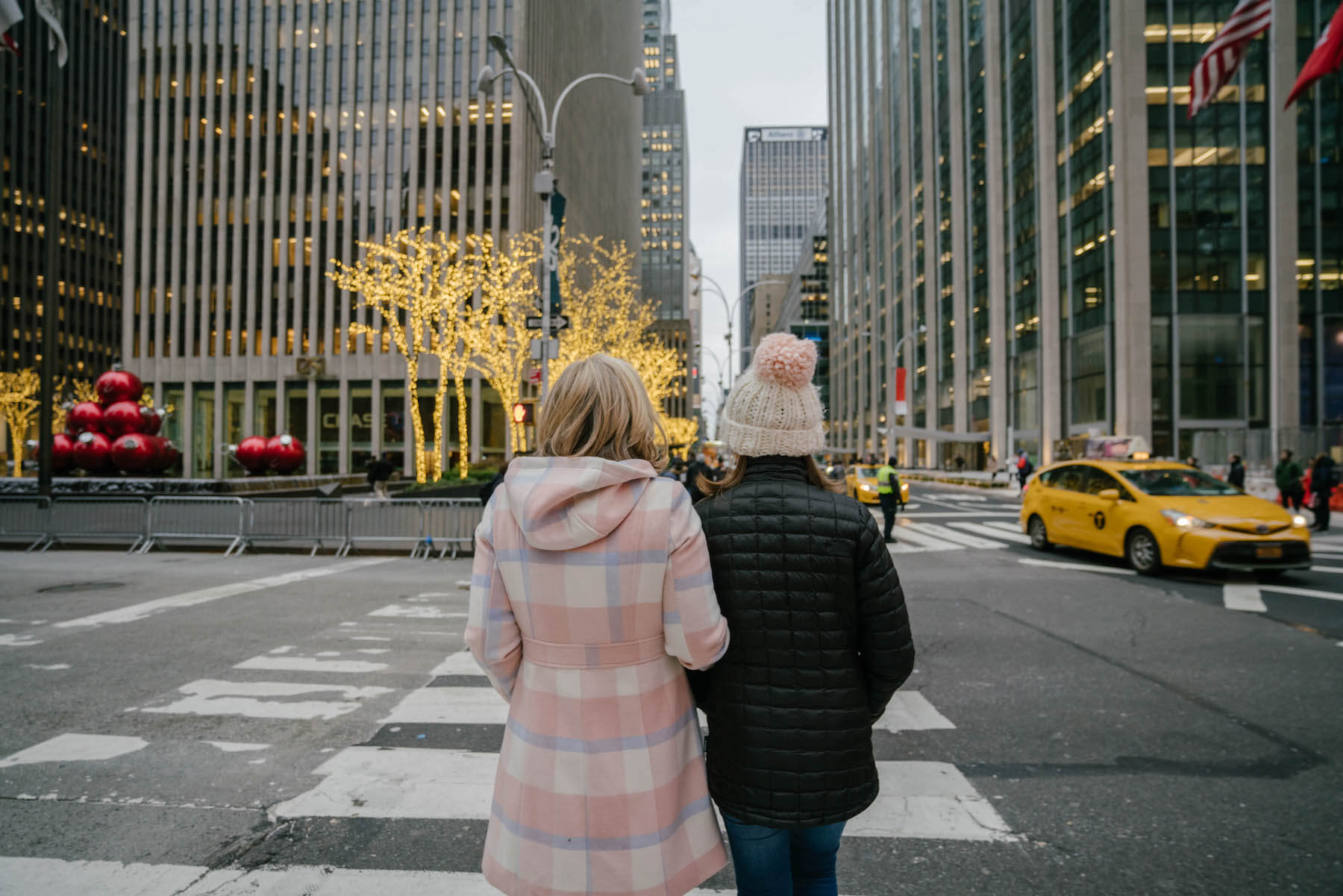Mother and Daughter in New York City United States USA