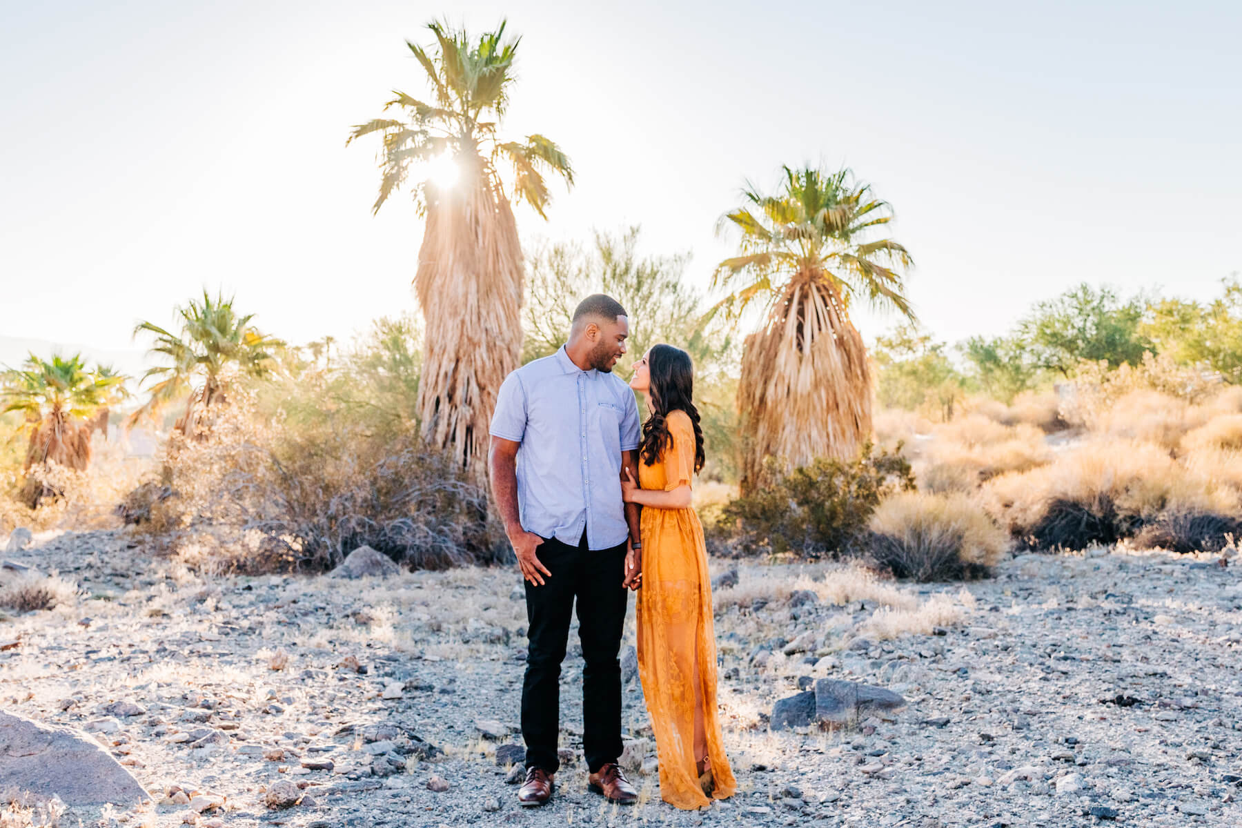 couple in palm springs