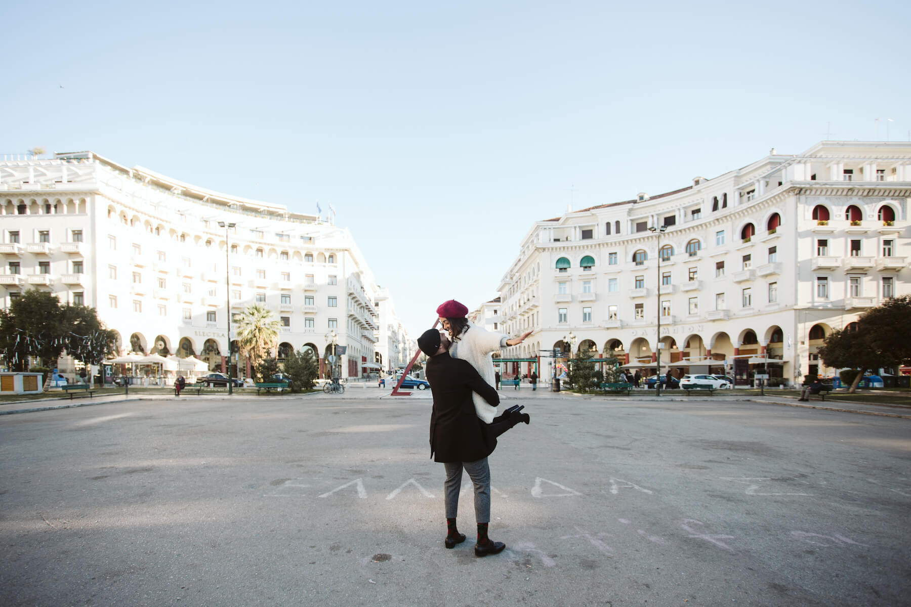 Couple in Thessaloniki Greece