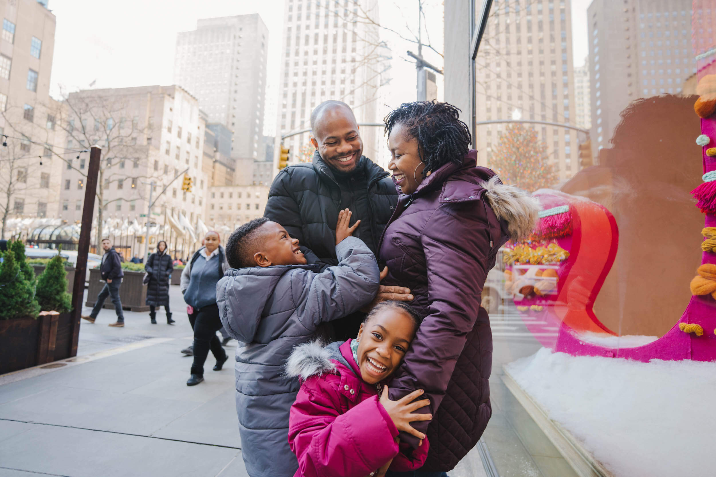 Family vacation in New York City USA