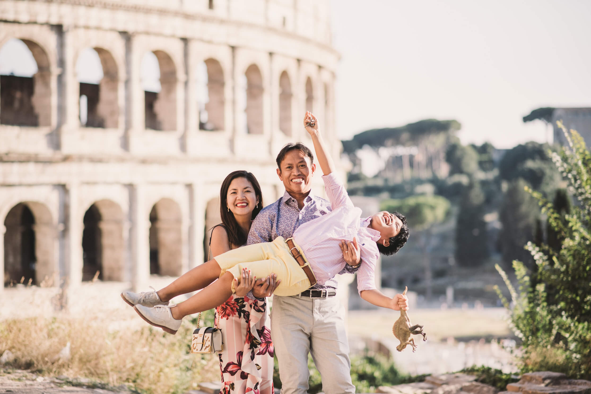 Family vacation in Rome Italy