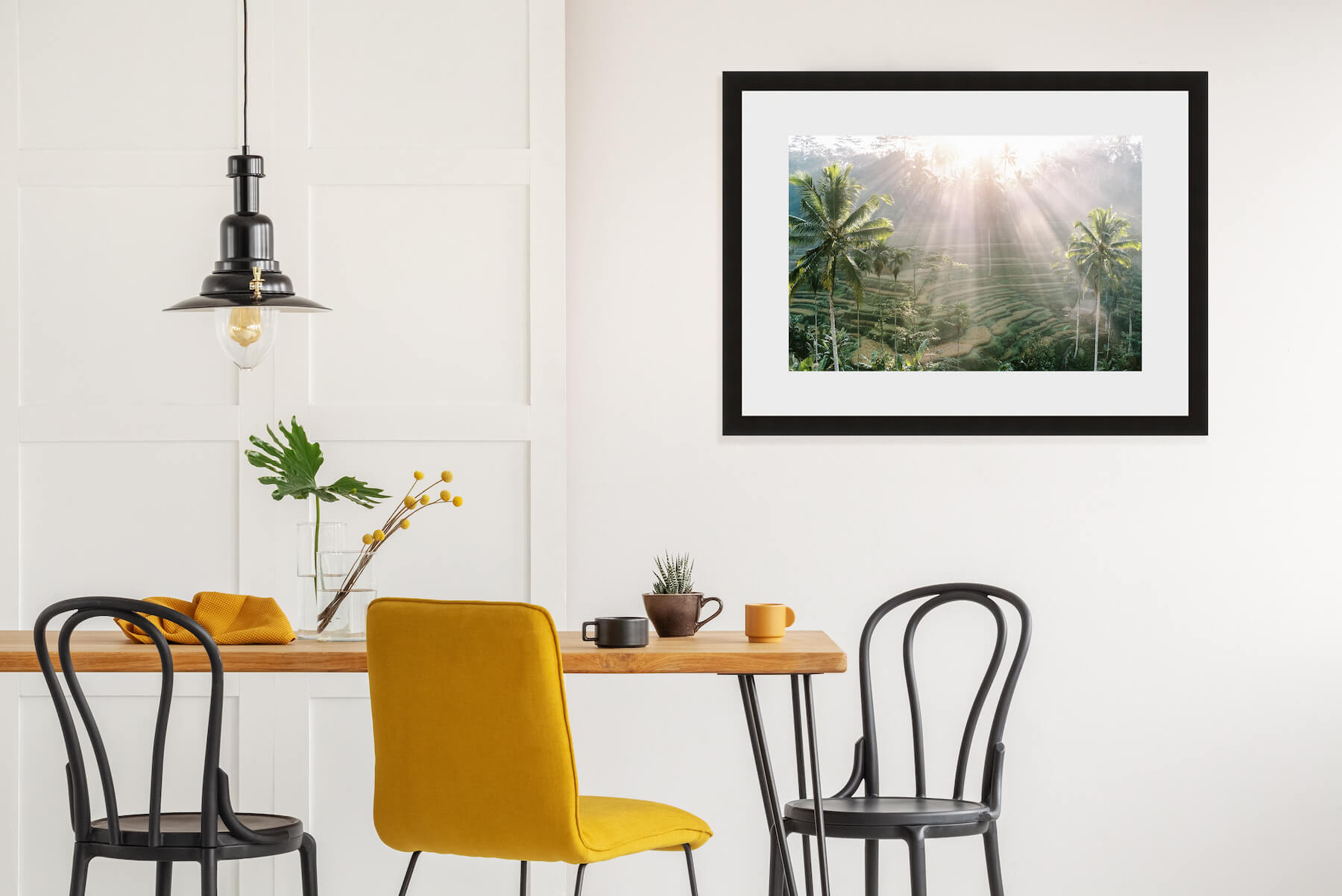 Travel home decor, fine art print of the Tegallalang Rice Terrace in Bali, Indonesia