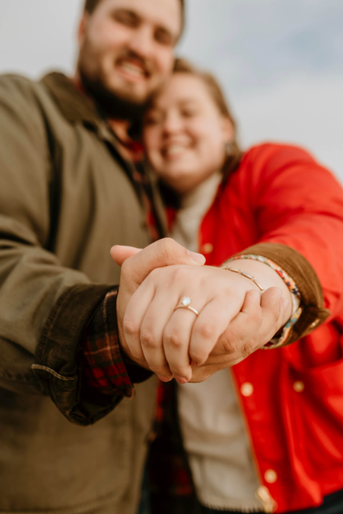 Marriage proposal on the beach in Nantucket
