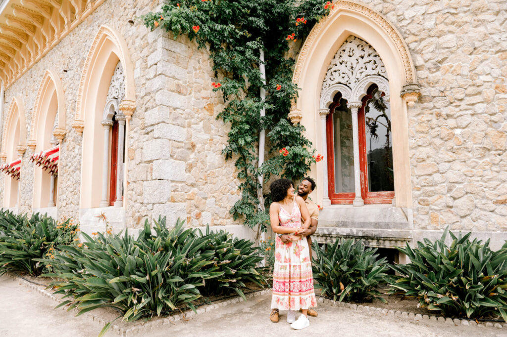Experiencing regenerative tourism in Sintra, Portugal on a couples photoshoot with Flytographer.