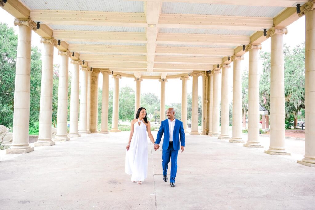 A couple walking in New Orleans, Louisiana, one of the most European cities in North America on a photoshoot with Flytographer