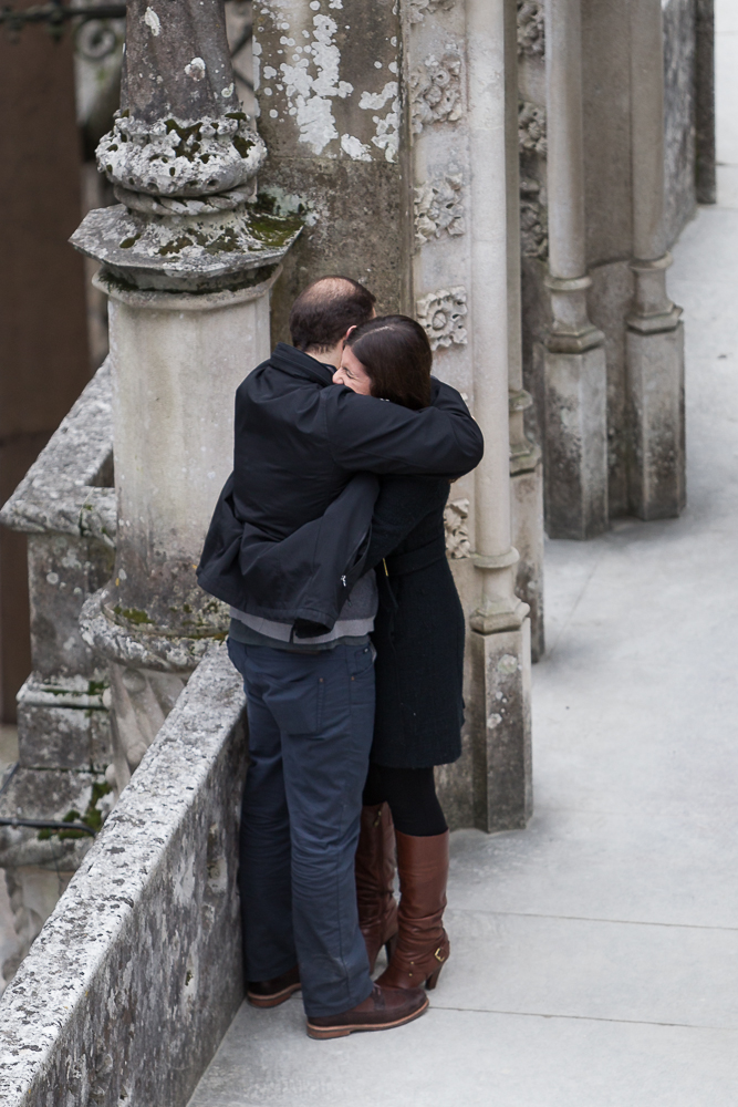 Surprise proposal in Lisbon, Portugal. Destination vacation photographer