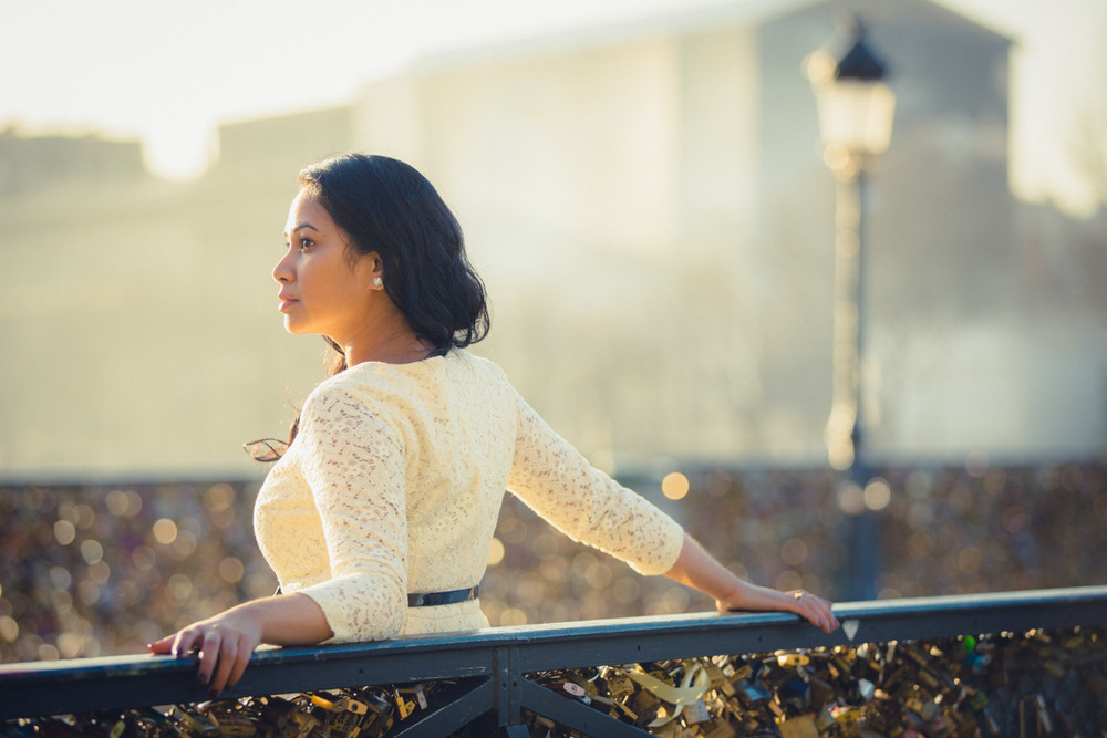The Pont des Arts in Paris. We LOVE this shot so much. Isn