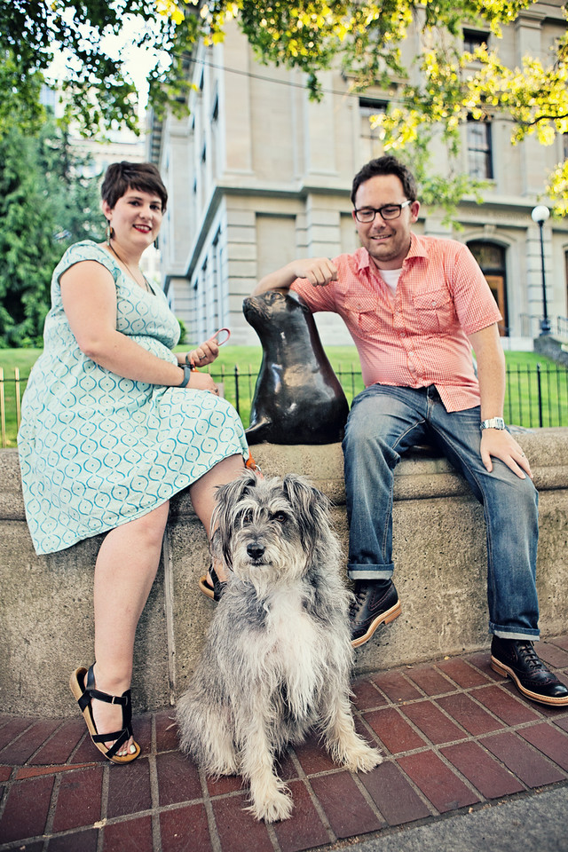  ... and then caught that handsome, elusive smile while pretending the photo was of the dog! 